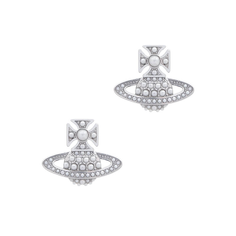 LUZIA Full Pearl Flat Earrings