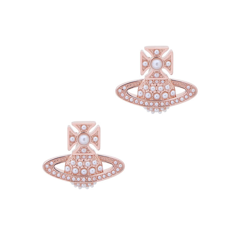 LUZIA Full Pearl Flat Earrings