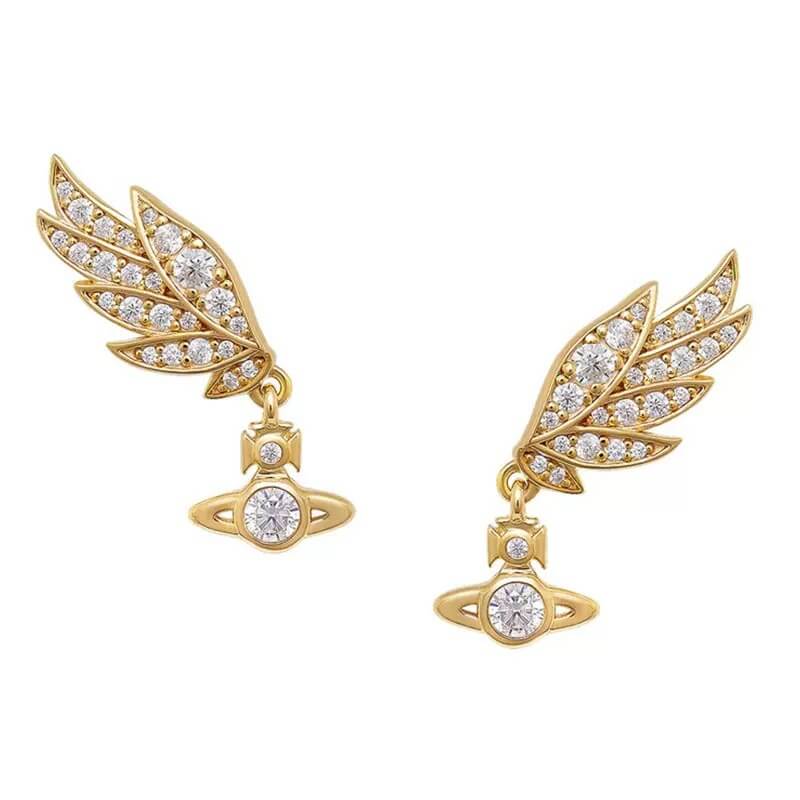 Wings Saturn Earrings