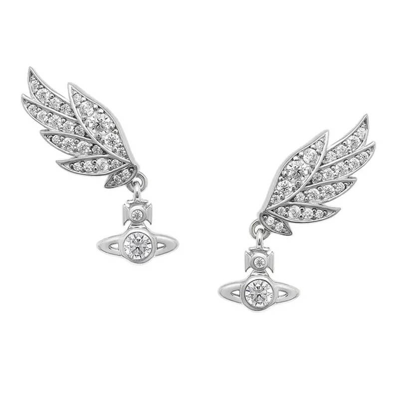 Wings Saturn Earrings