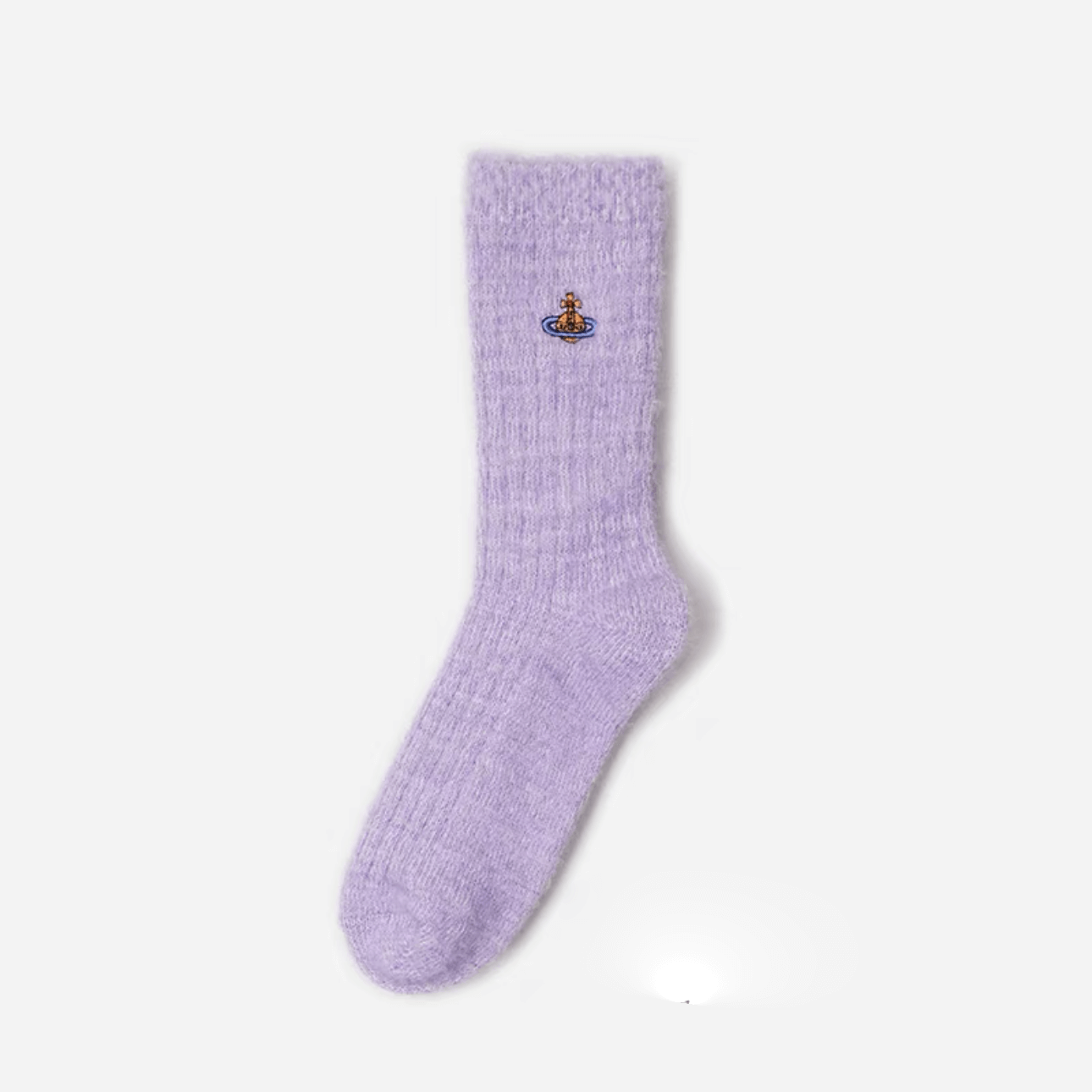 Furry Solid Color Saturn Socks