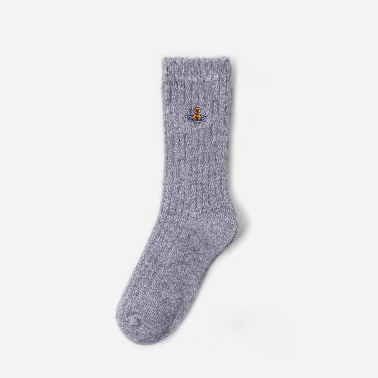 Furry Solid Color Saturn Socks