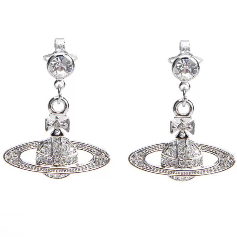 Classic Full Diamond Long Saturn Earrings（All 6 Colors）