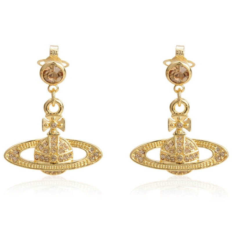 Classic Full Diamond Long Saturn Earrings（All 6 Colors）