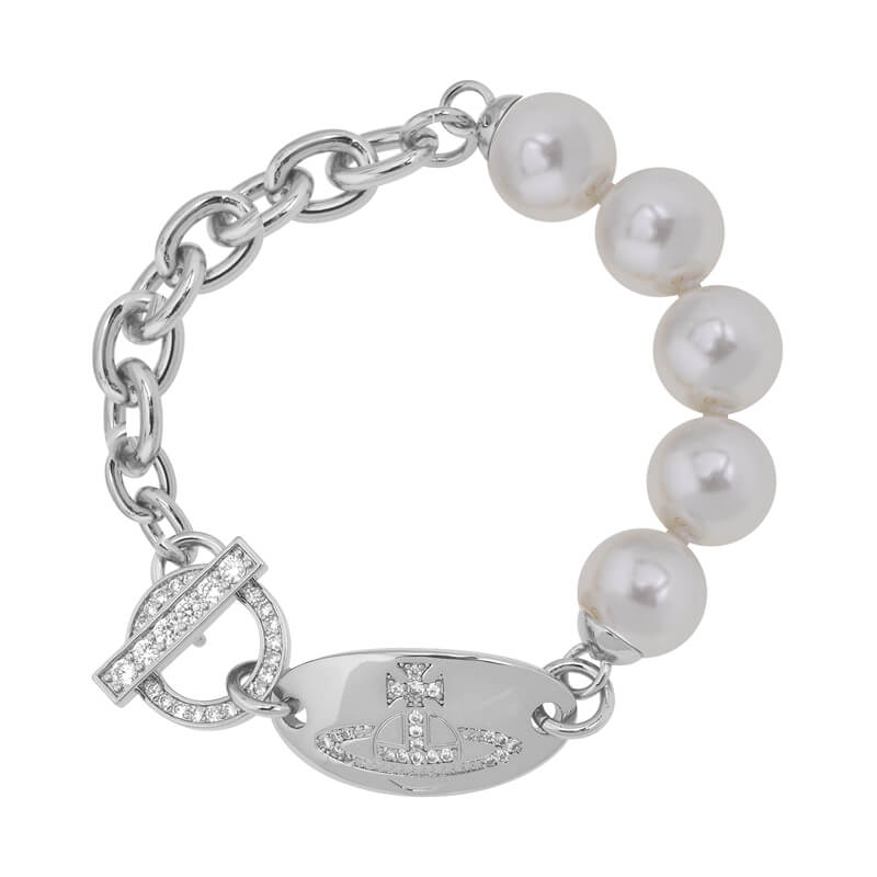 Round Zirconia Pearls Bracelets
