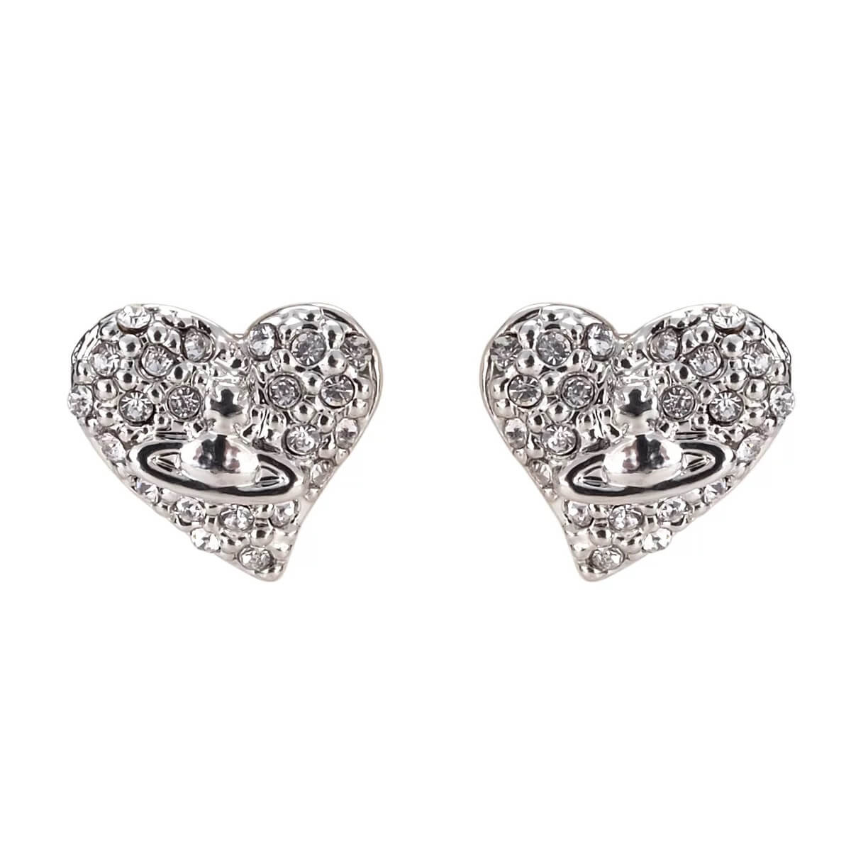 Full Diamonds Heart Saturn Earrings（All 6 Colors）