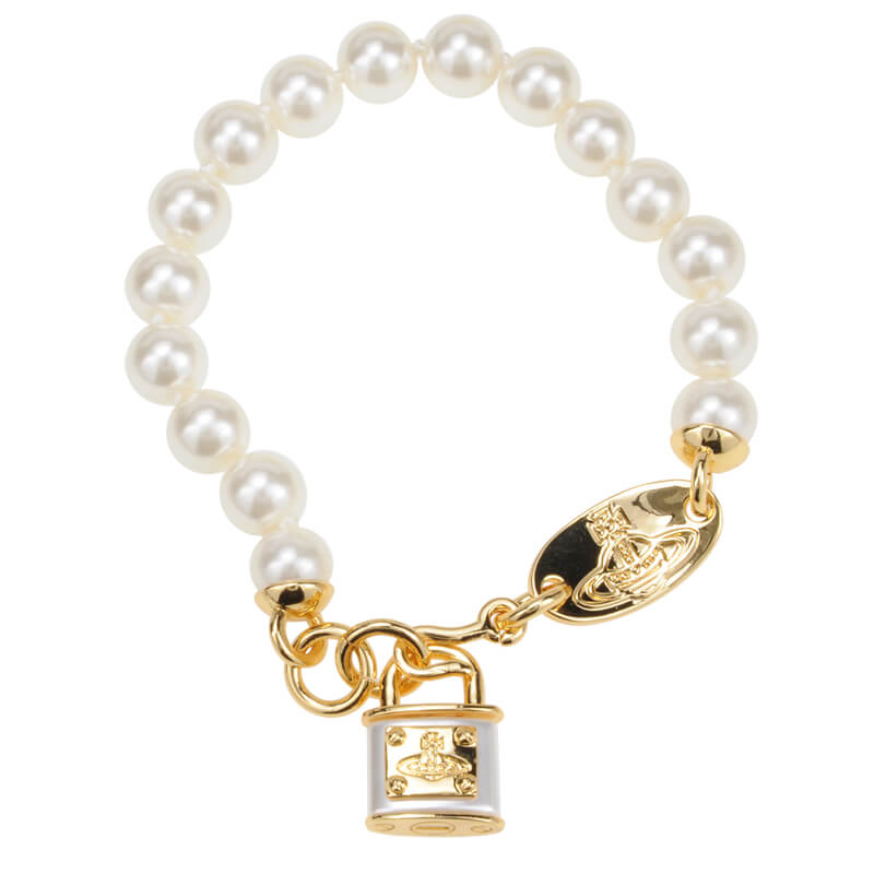 Lock Pearl Saturn Bracelets