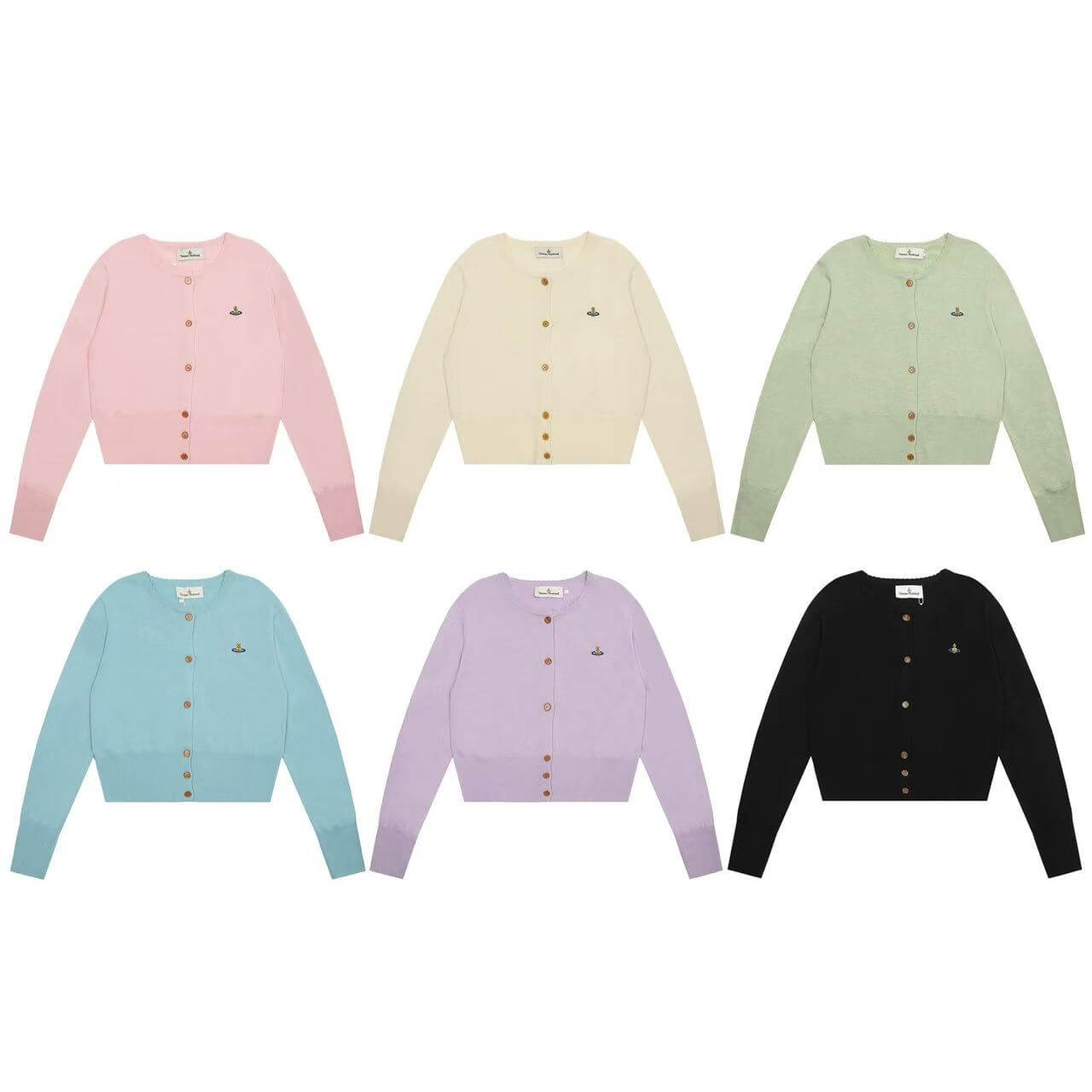 Wave Collar Solid Color Saturn Knitwear