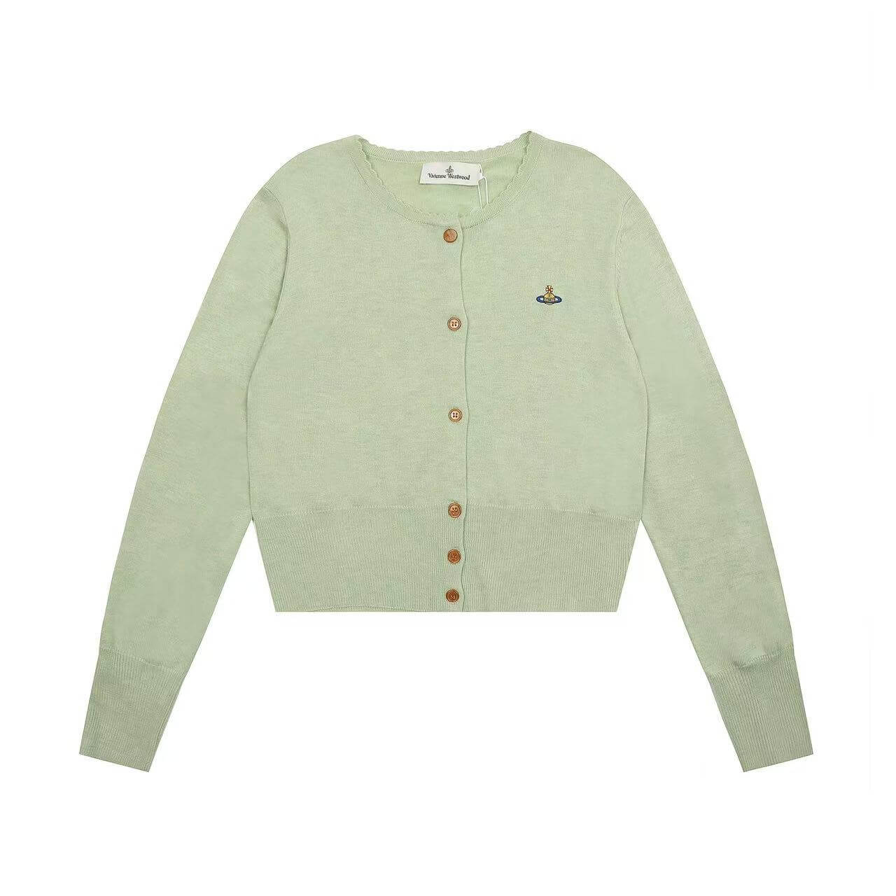 Wave Collar Solid Color Saturn Knitwear