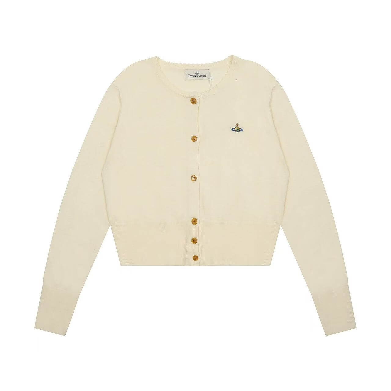 Wave Collar Solid Color Saturn Knitwear