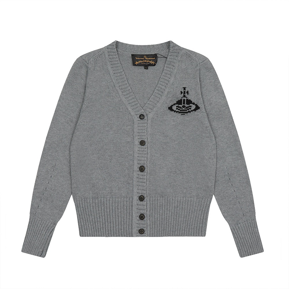 V-neck Cardigan Saturn Sweater