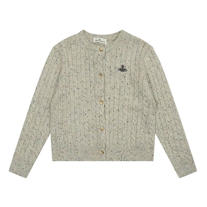 Mixed Color Twist Pattern Sweater