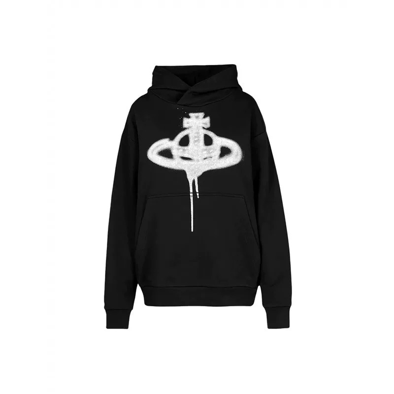 Hand Painted Saturn Hooded Sweatshirt