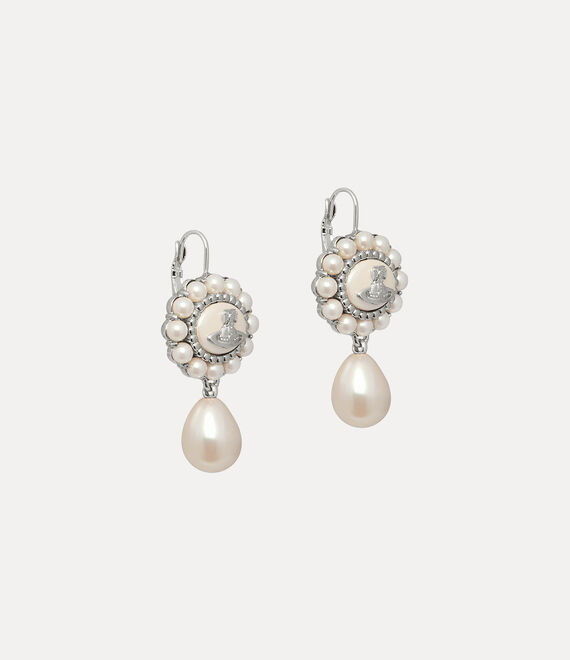 AMAYA Pearl Saturn Drop Earrings