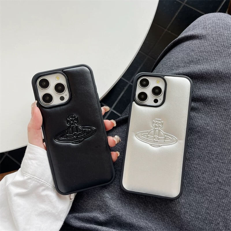 Leather Saturn Phone Case