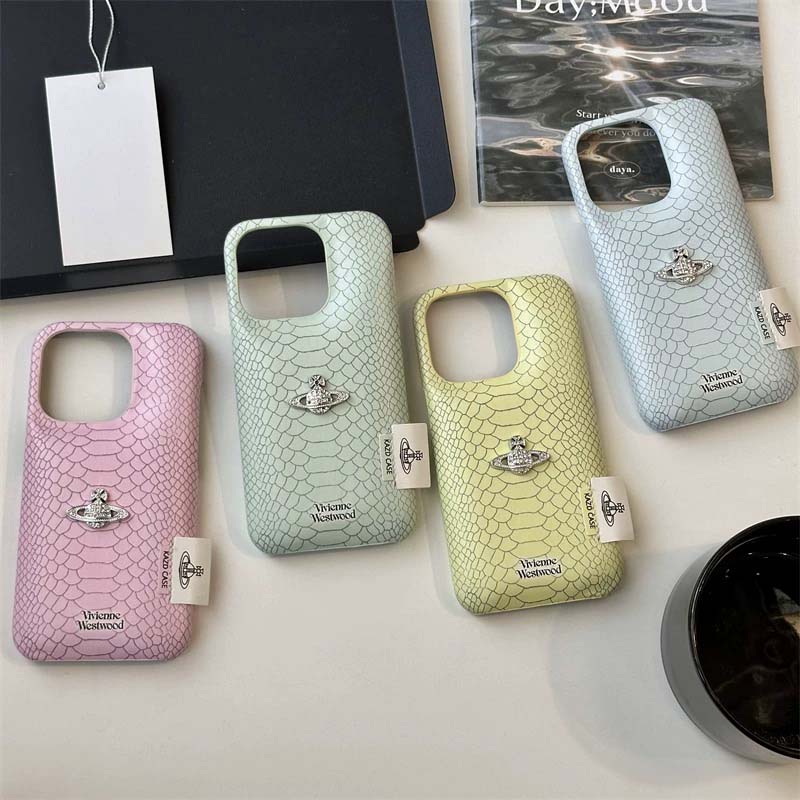 Snakeskin Pattern Saturn Phone Case