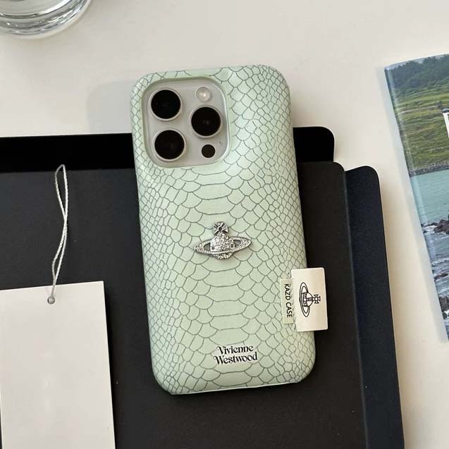 Snakeskin Pattern Saturn Phone Case