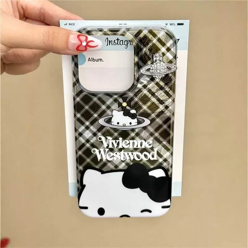 2 Colors HelloKitty Saturn Phone Case