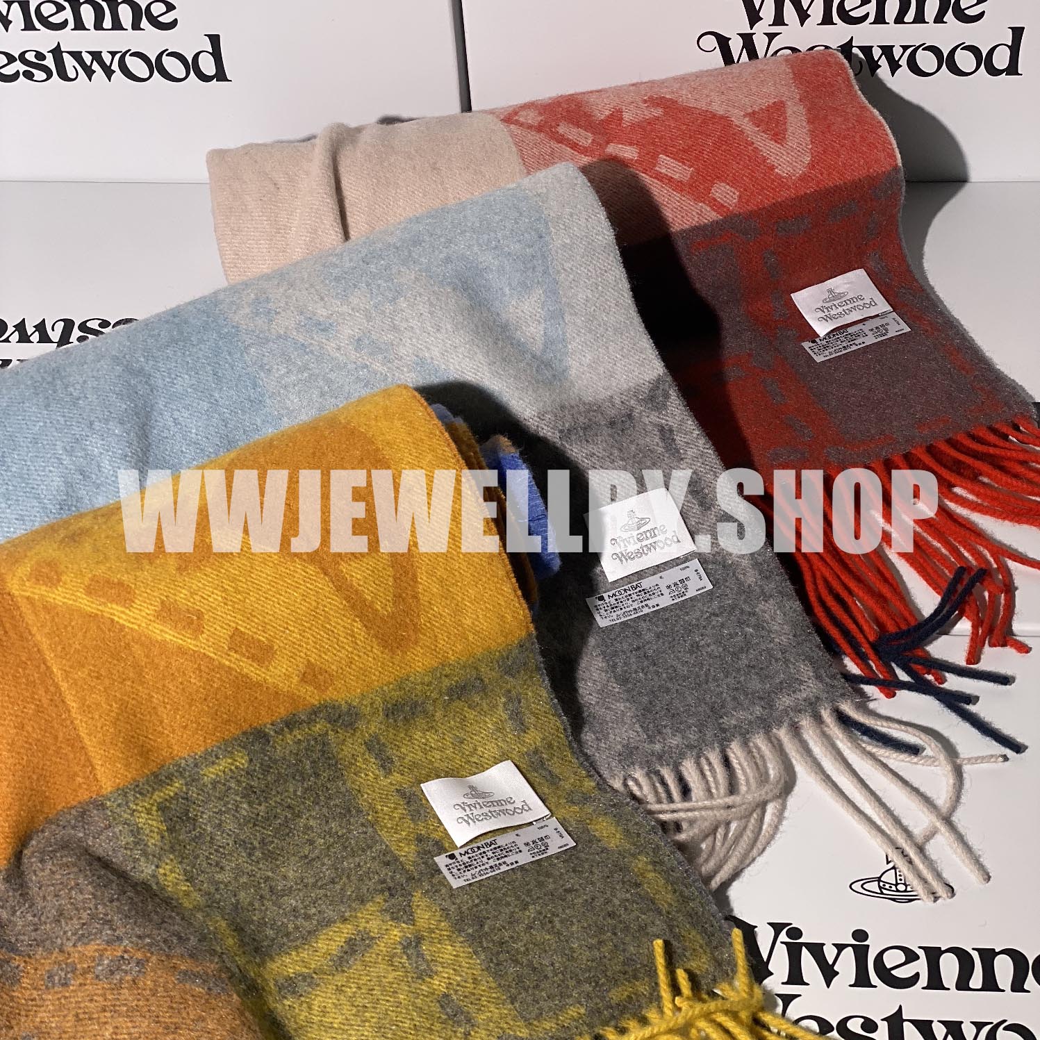 3 Colors Plaid Saturn Scarf