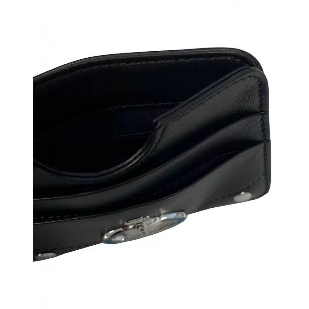 NEW-Leather Saturn Card Case