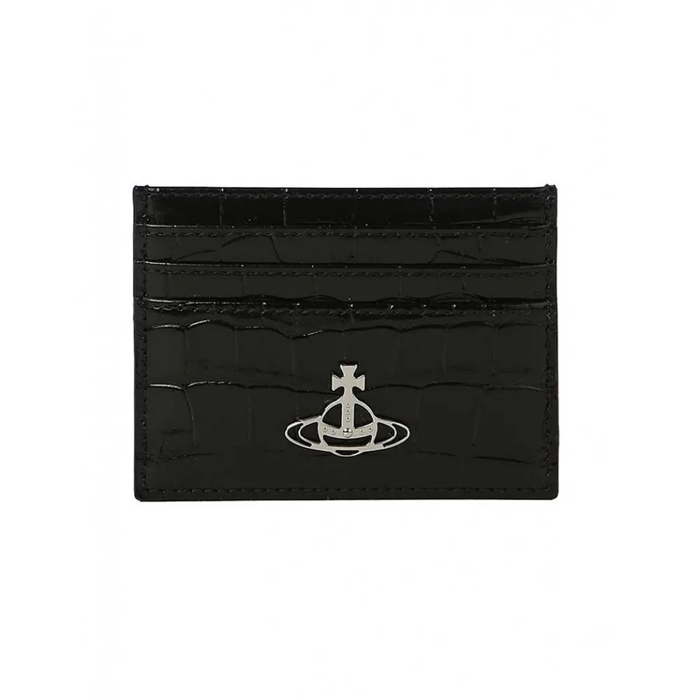 NEW-4 Colors Crocodile Saturn Card Case