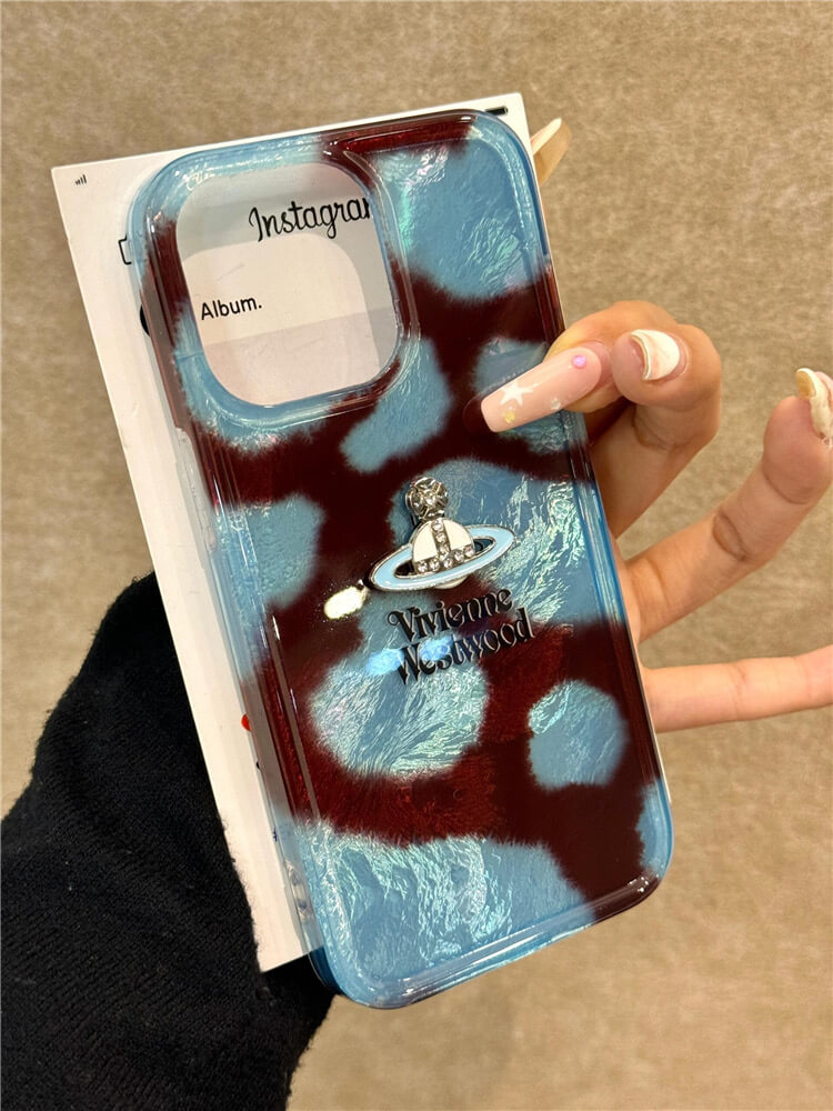 Blue Design Saturn Phone Case