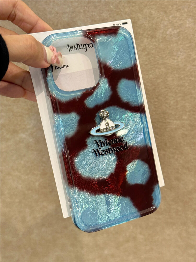 Blue Design Saturn Phone Case