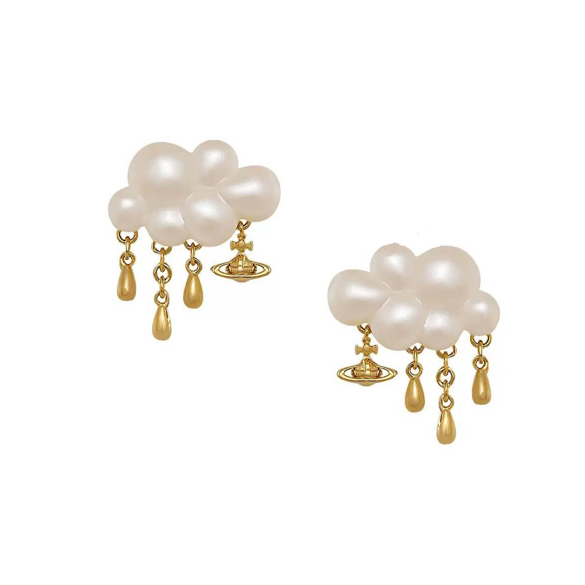 COSIMA Clouds Raindrops Saturn Earrings