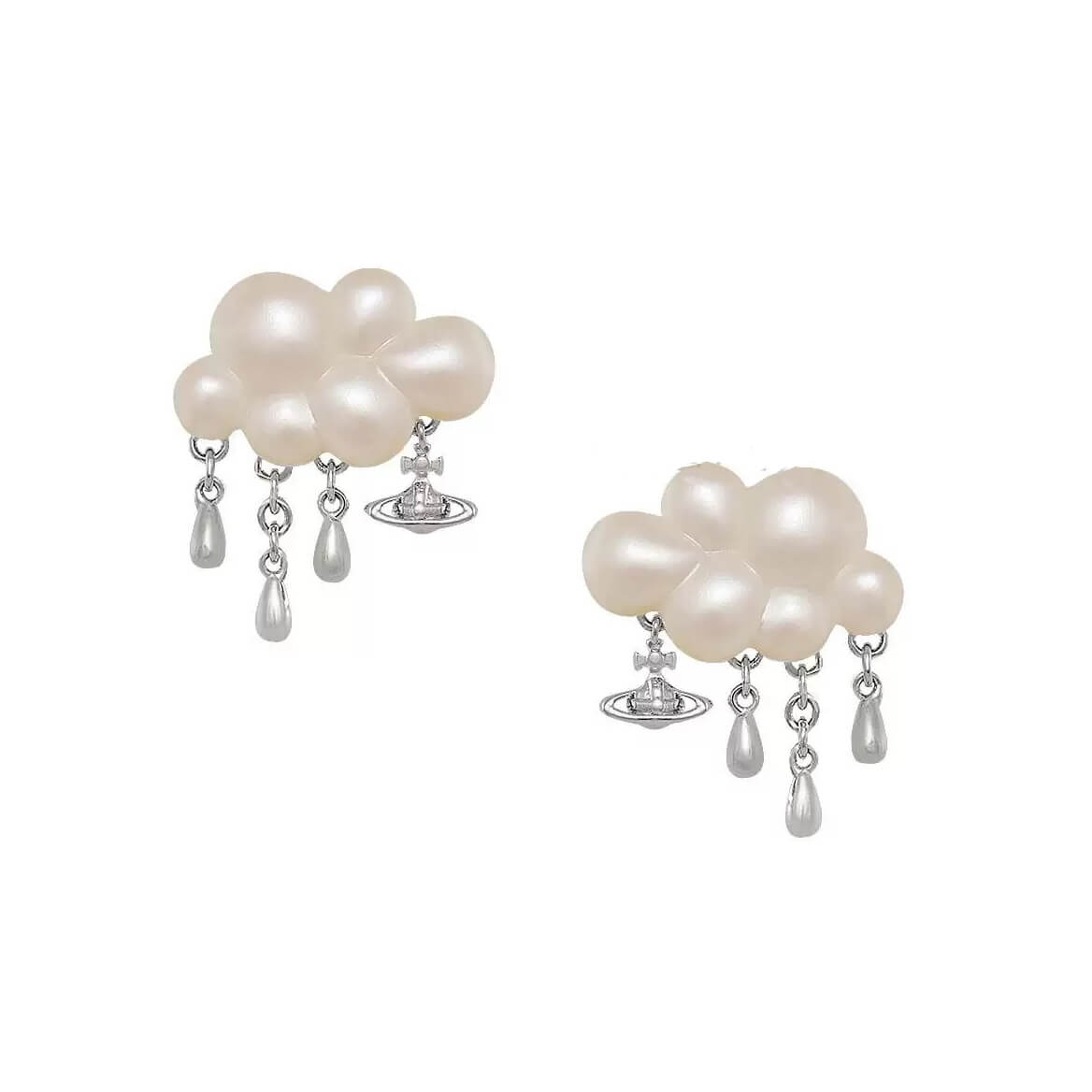 COSIMA Clouds Raindrops Saturn Earrings