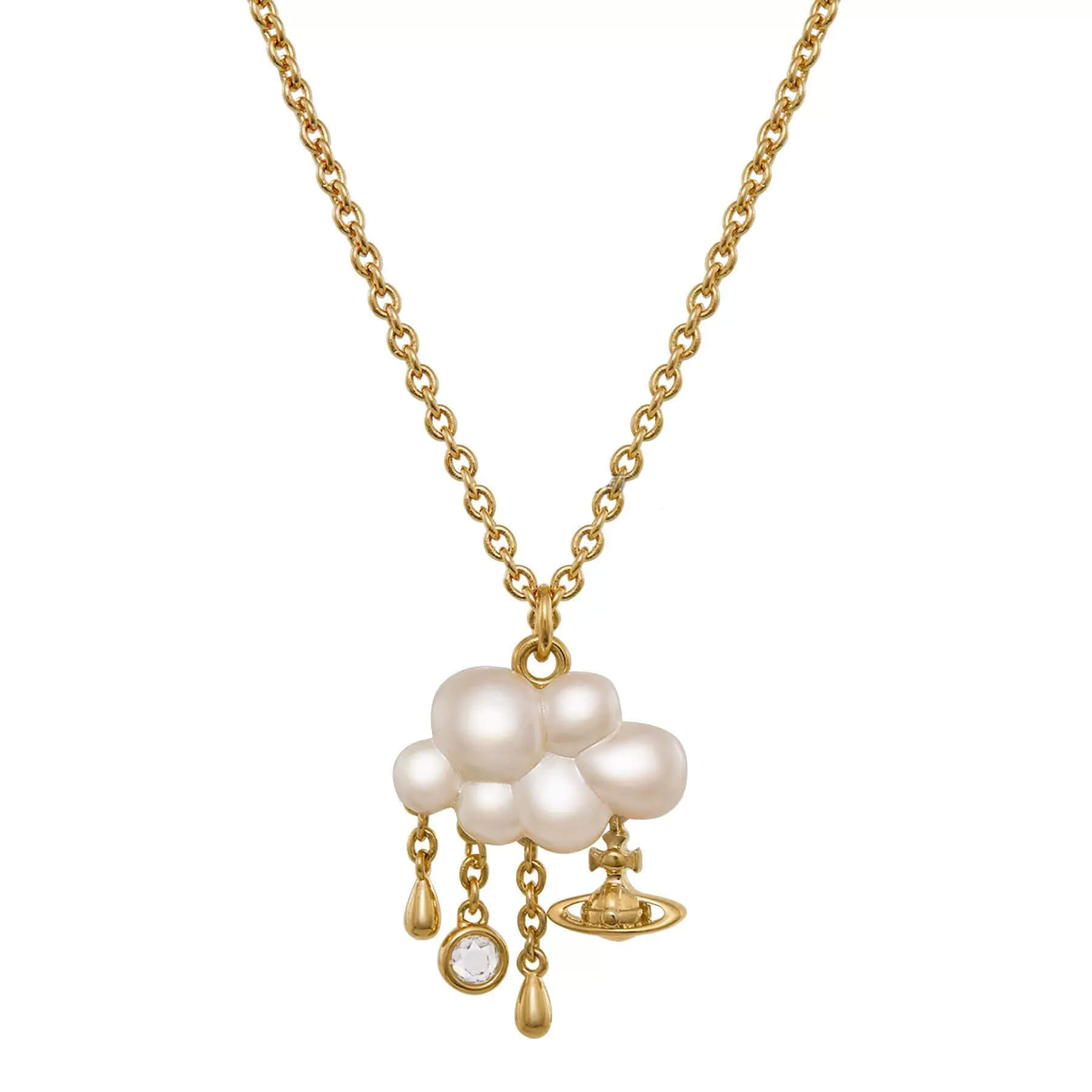 COSIMA Clouds Raindrops Saturn Necklace