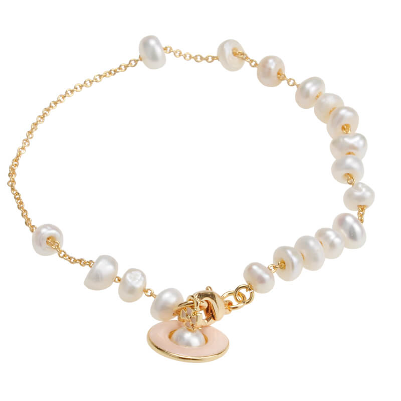 Pink Saturn Pearl Bracelet