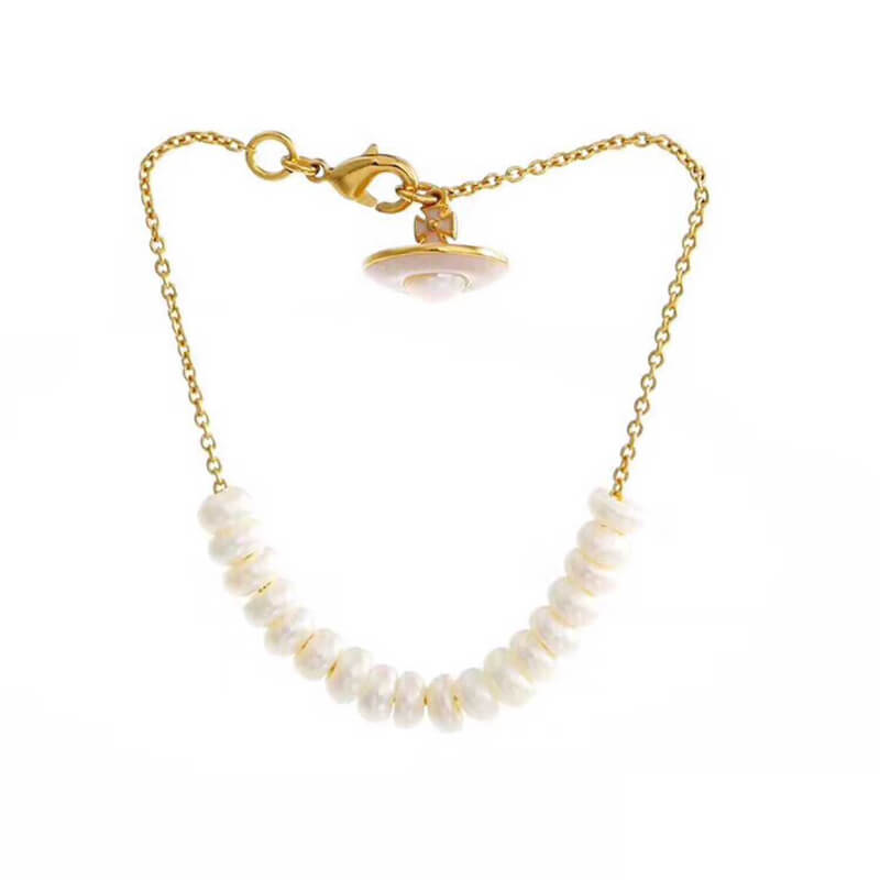 Pink Saturn Pearl Bracelet