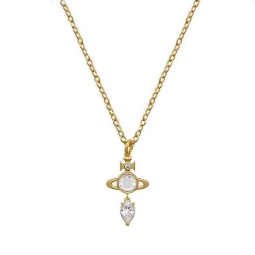 PHAEDRA Saturn Drops Necklace