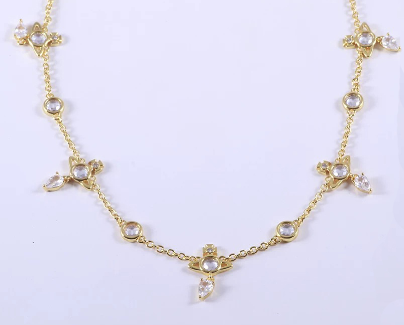 PHAEDRA Saturn Drops Necklace