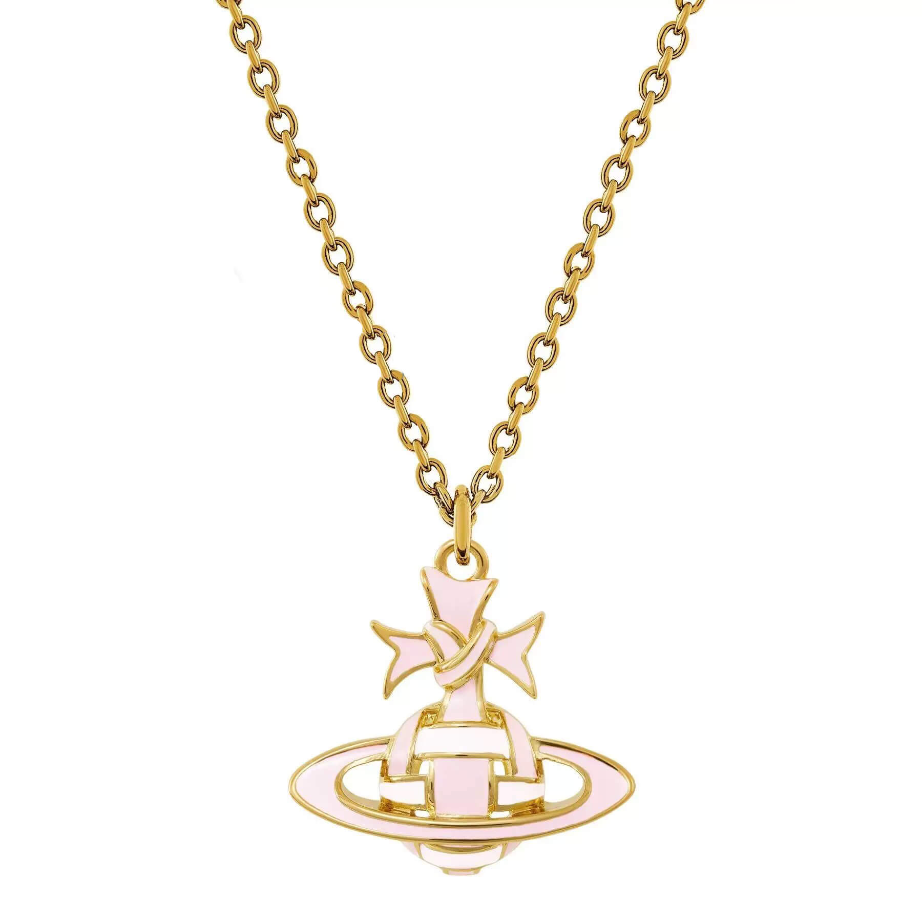 RIBBON Plait Saturn Necklace