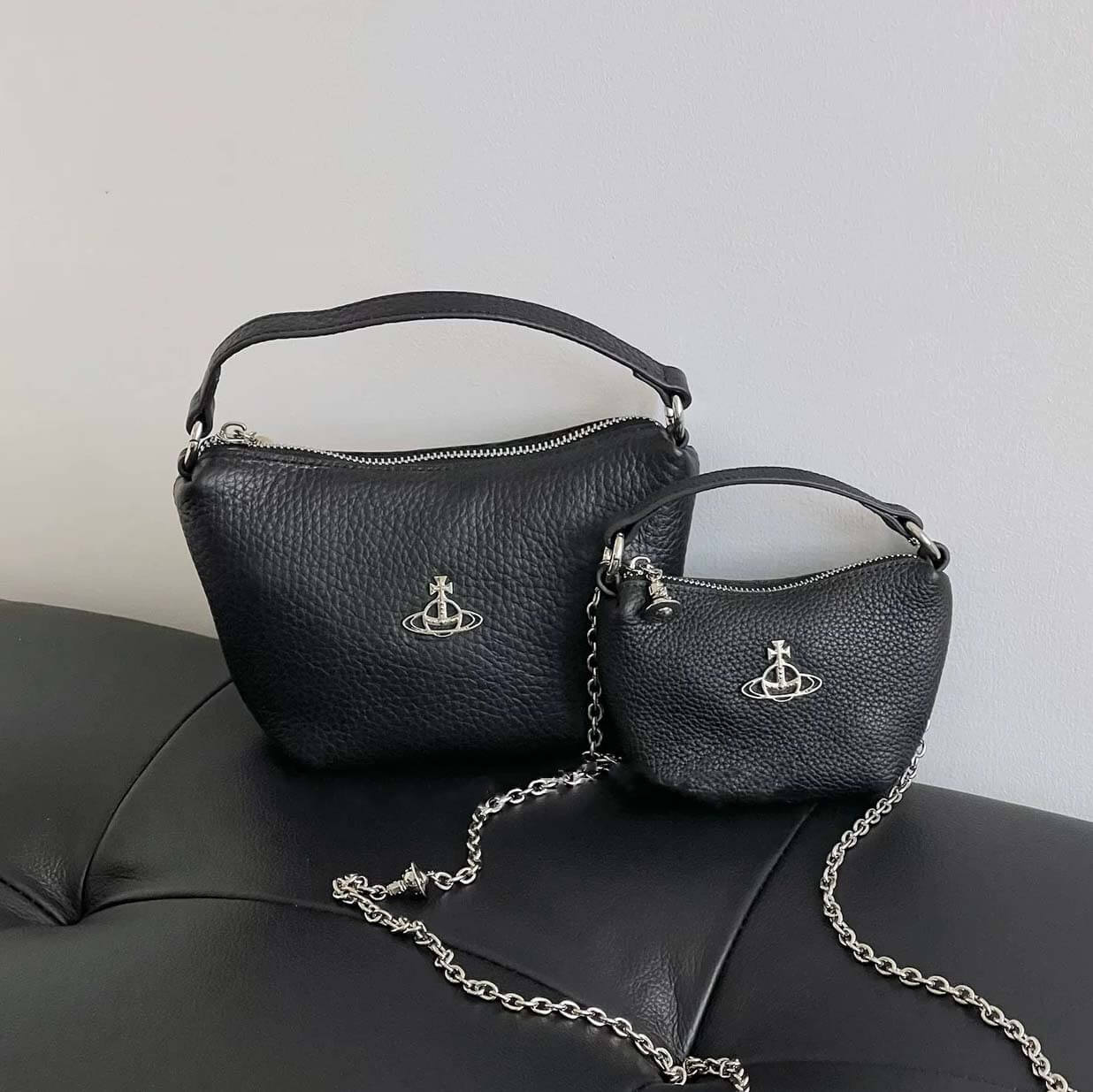 Leather Mini Saturn Bag