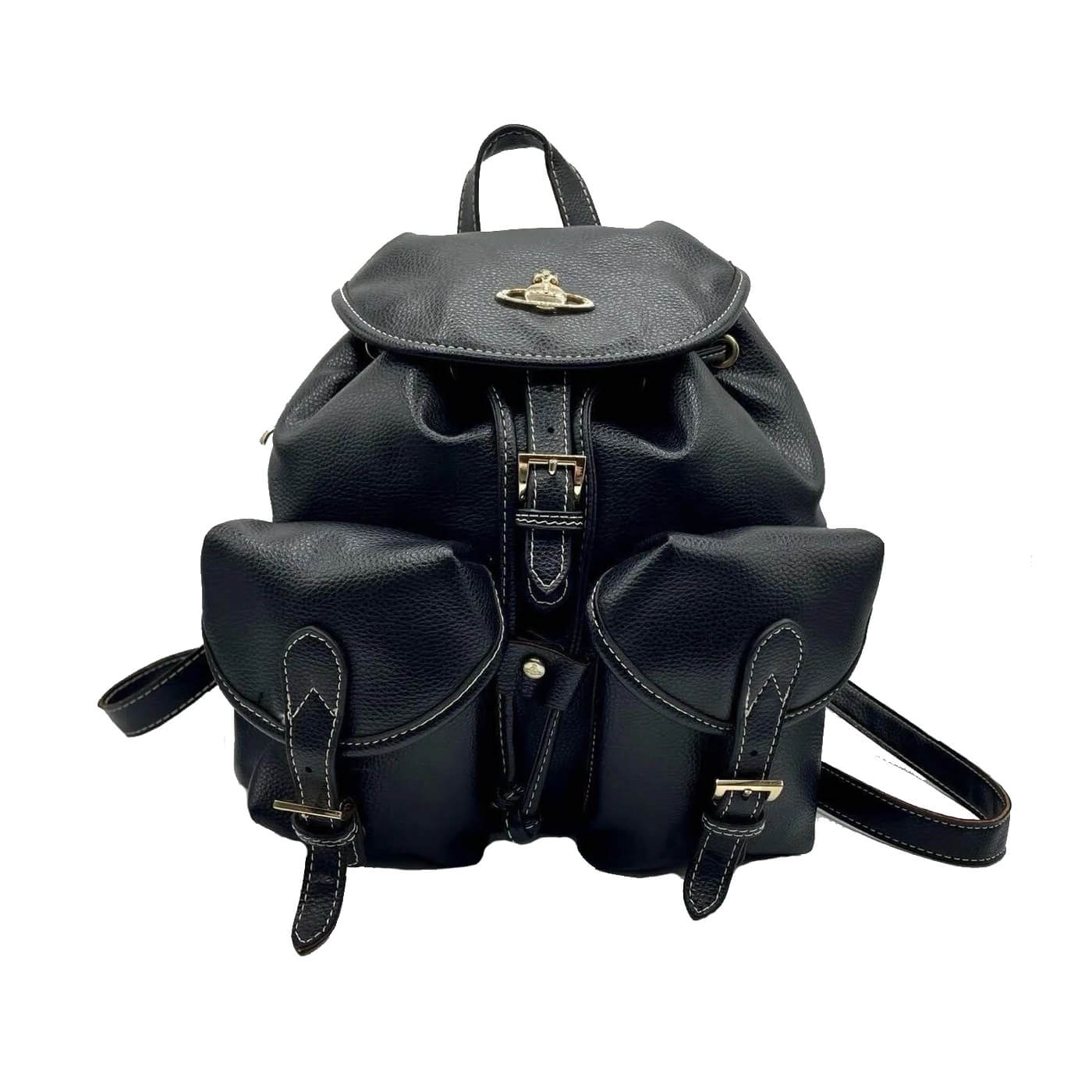 Leather Vintage Saturn Backpack