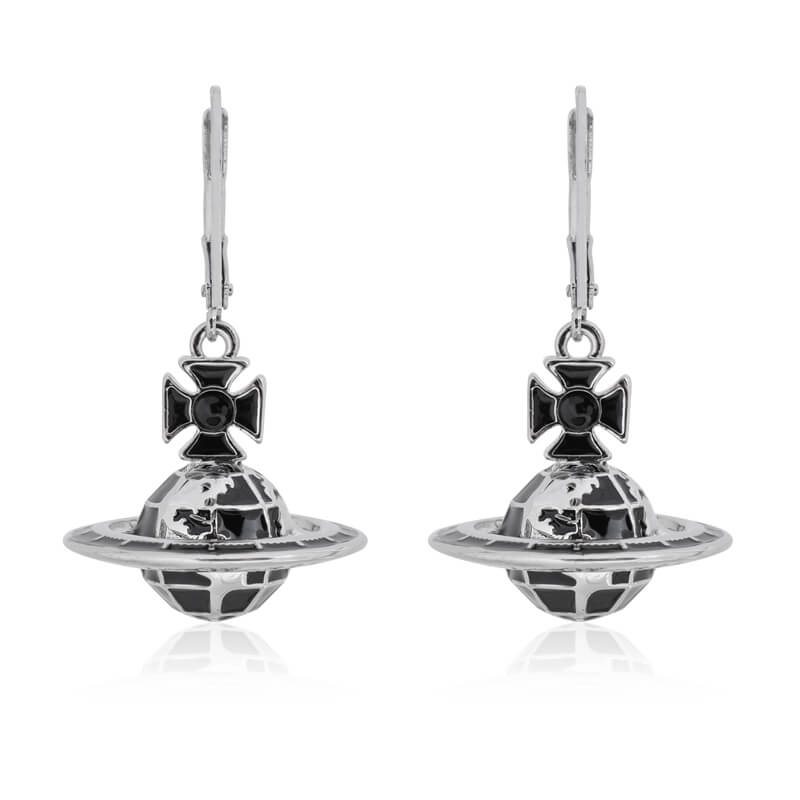 4 Colors Globe Saturn Orb Earrings