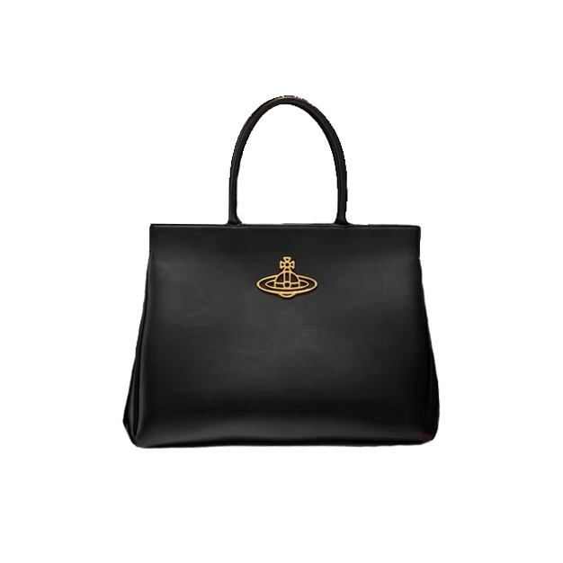 Leather Saturn Messenger Bag