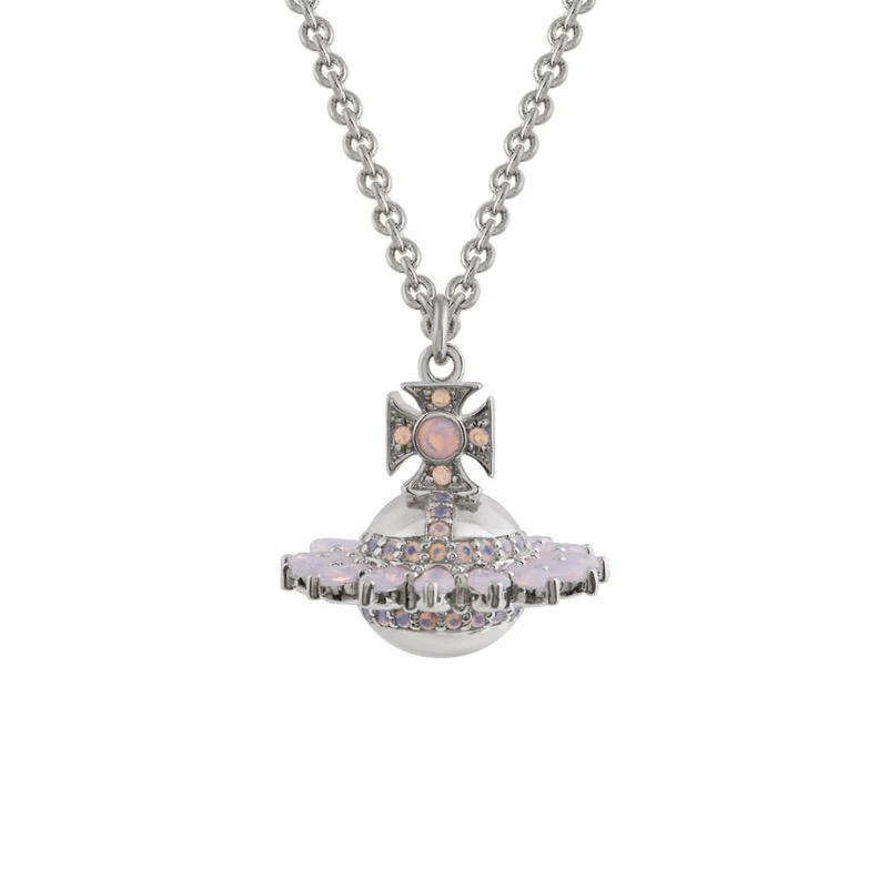 3 Colors JORDANA Orb Saturn Necklace