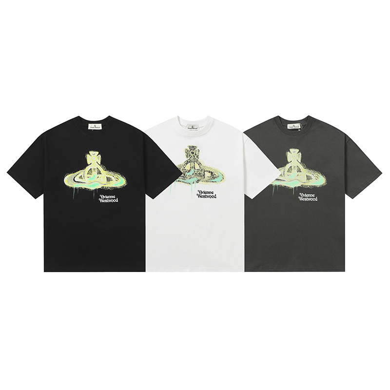 3 Colors Scrawl Saturn T-shirt