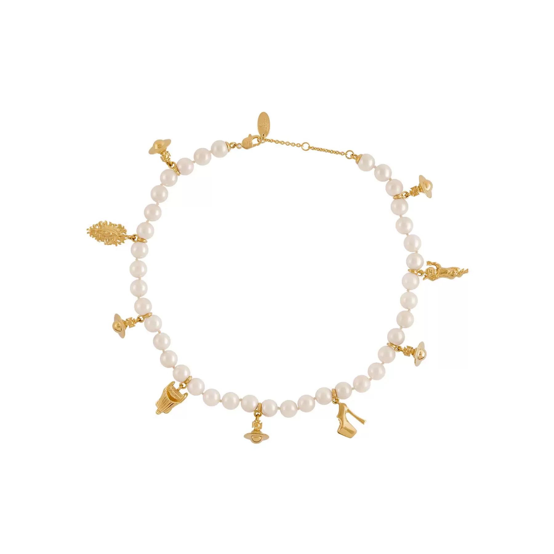 2 Colors ANGLO Multielement Pearl Necklace