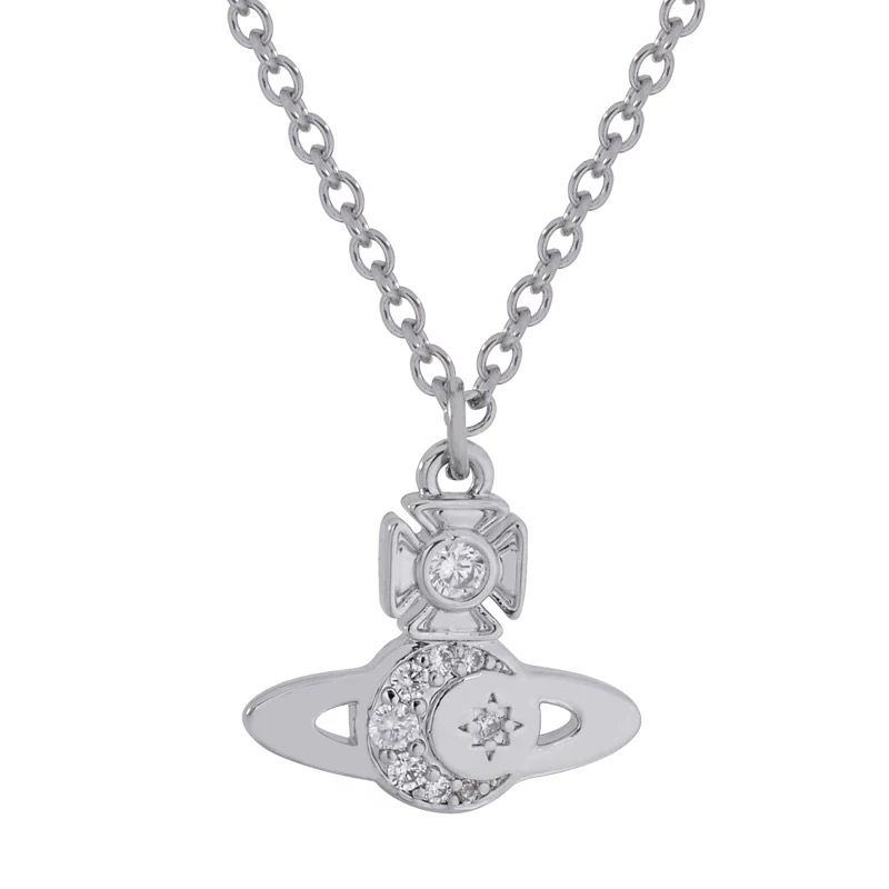 2 Colors DORINA Moon Star Necklace