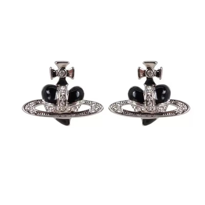 12 Colors Love Baked Lacquered Earrings