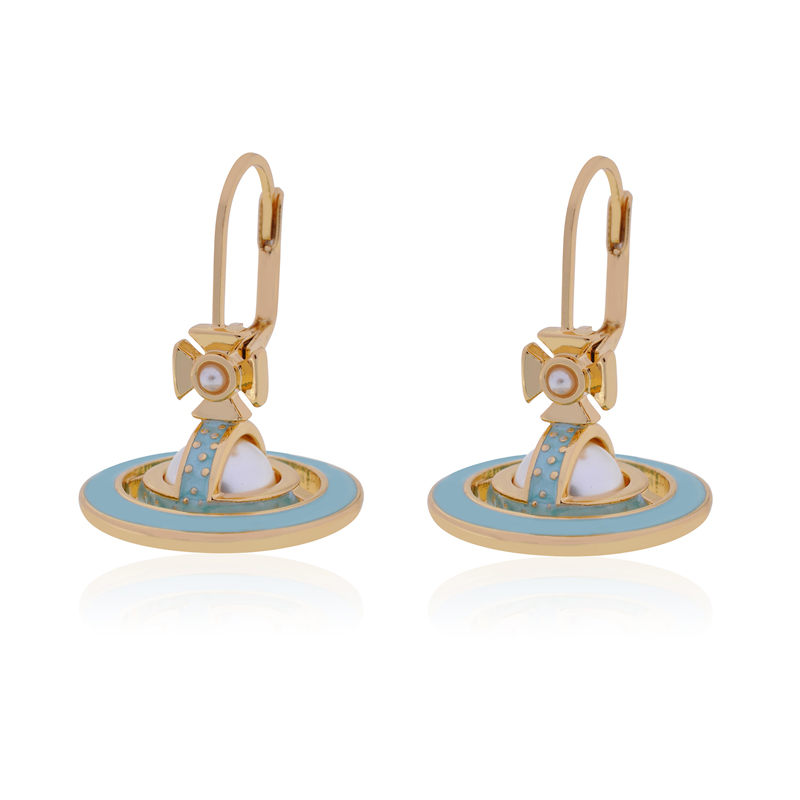 6 Colors SIMONETTA Lacquered Saturn Earrings