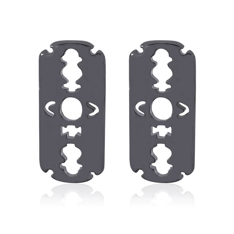 3 Colors Blade Earrings