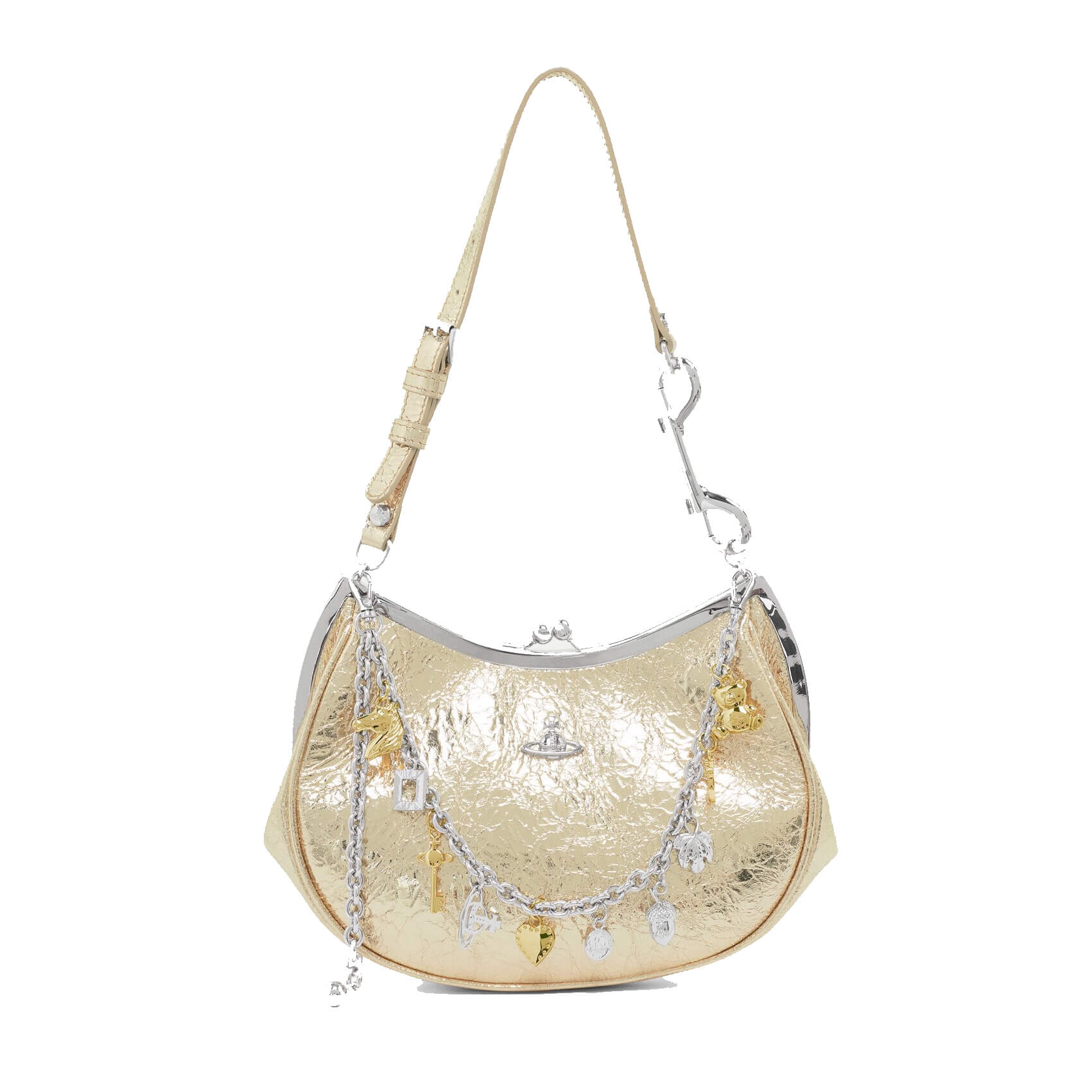 4 Colors Charm Frame Purse With Chain