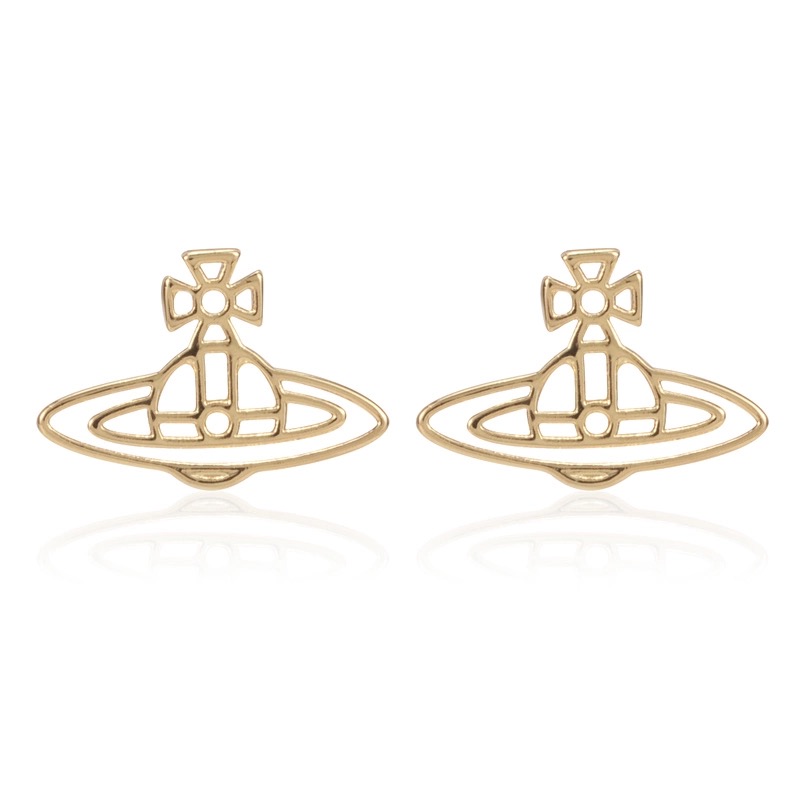 3 Colors Line Cutout Saturn Earrings