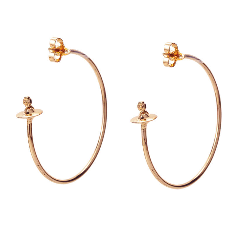 4 Colors Large Earrings With Orb