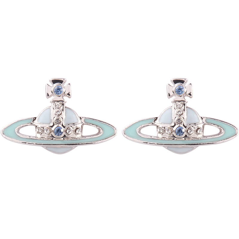 6 Colors Lacquered Saturn Earrings